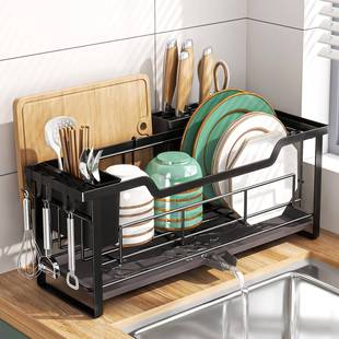 免安装窄款沥水碗架窗台水槽边碗柜餐具碗碟收纳架日式晾放碗筷架
