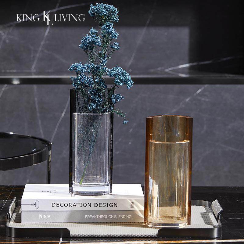 创意个性水晶花瓶轻奢创意家居客厅样板房间办公桌面装饰花器摆件,机械设备,其他机械设备,淘宝优惠券,粉丝福利购,淘宝优惠卷
