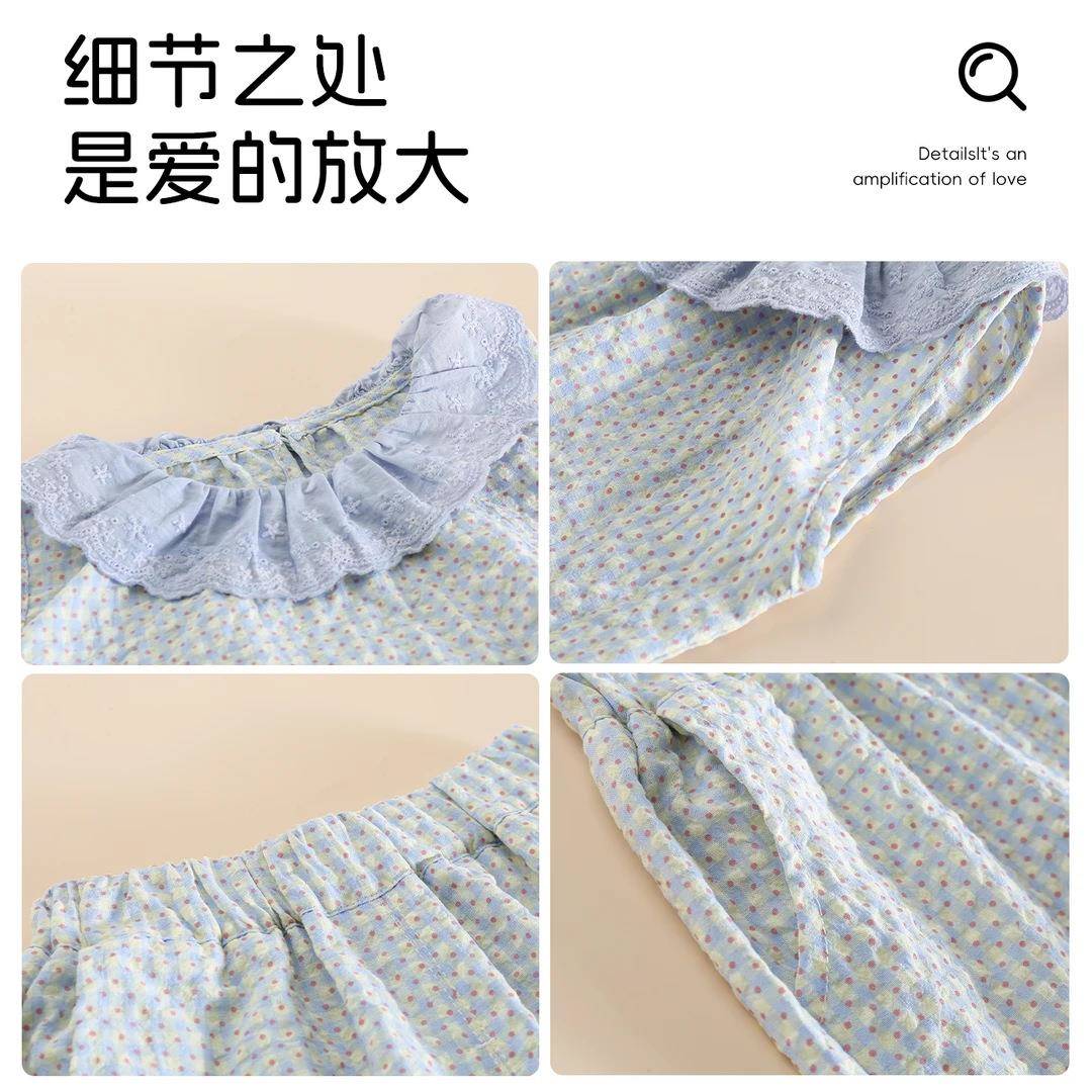 新款婴幼童潮流夏季亲肤透气女宝时尚百搭无袖上衣短裤两件套套装