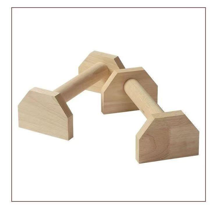 新款俯卧撑俄式挺身架木质单双杠倒立架练习实木制力量俯卧撑架厂