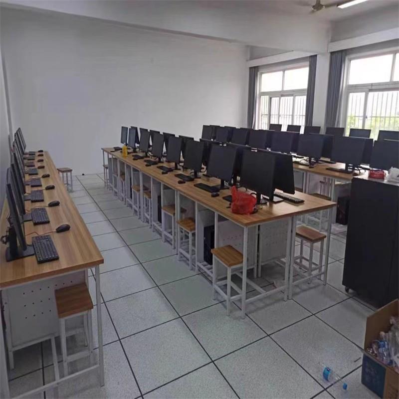 学校机房电教室培训室教室微机室班级机房台式双人电脑桌学生台式