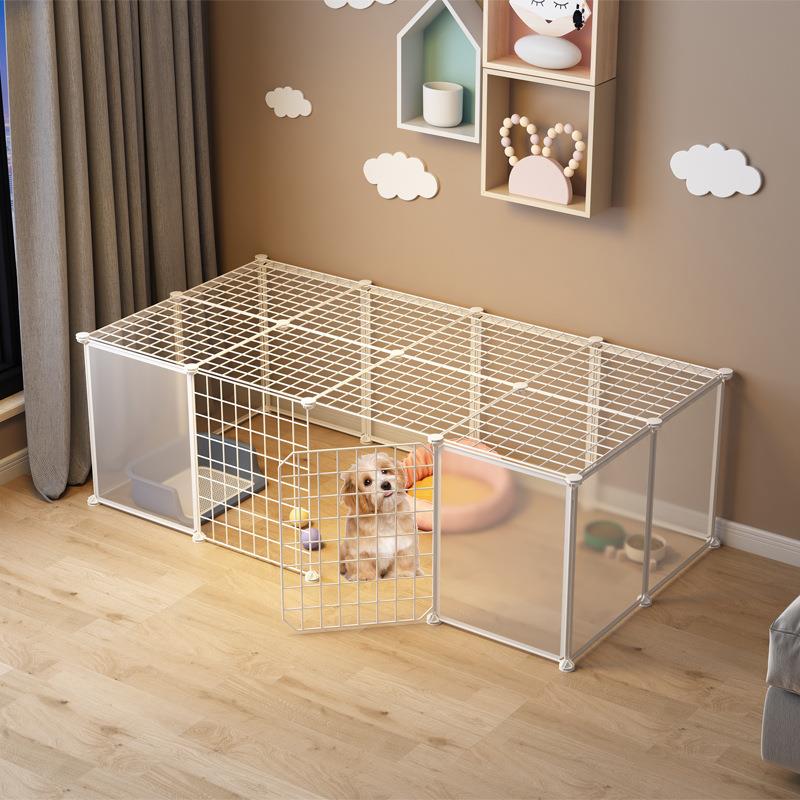宠物围栏狗狗猫笼子小型室内幼猫捕猫栅栏隔离门栏中小型犬狗笼子