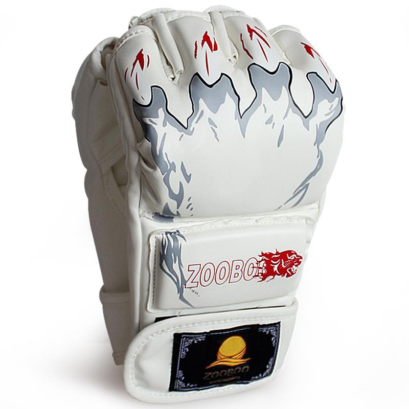 逐波Zooboo拳击手套 散打手套分指手套泰拳mma半指手套 ufc拳套