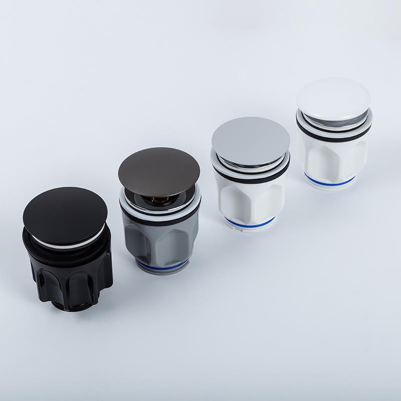 新型精铜加厚防臭防漏面盆洗手池浴缸通用弹跳下水器带提篮可拆洗
