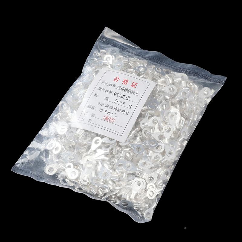 紫铜焊口OT冷压接线端 子OT1.5-5WWS1 圆型裸头端 铜鼻子 000只一