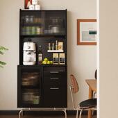 北欧餐柜客厅储物酒柜日式 覆古一体靠墙高柜茶水收纳柜家俱定制