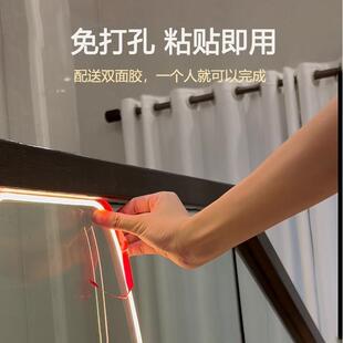 楼梯玻璃扶手感应灯带免安装插电夜间人来自动亮灯别墅自建房自粘