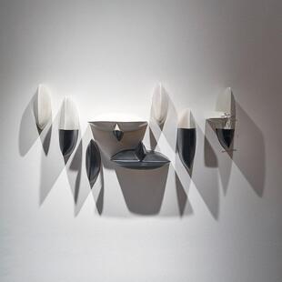 五星级酒店立体墙饰会所样板间艺术装置画简约椭圆壁饰轻奢装饰画