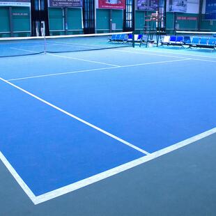 羽毛球场运动地板贴地垫室内外匹克球健身房体适能pvc橡胶地板