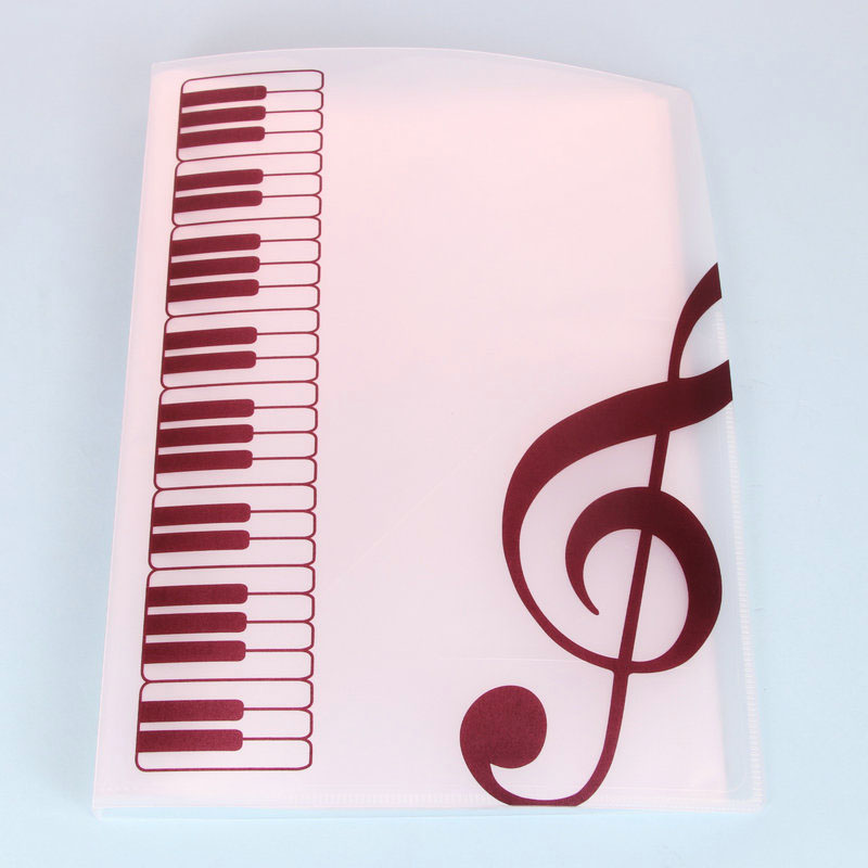 钢琴A4文件夹层40页资料册试卷音乐琴谱夹40页书夹子插页资料册袋