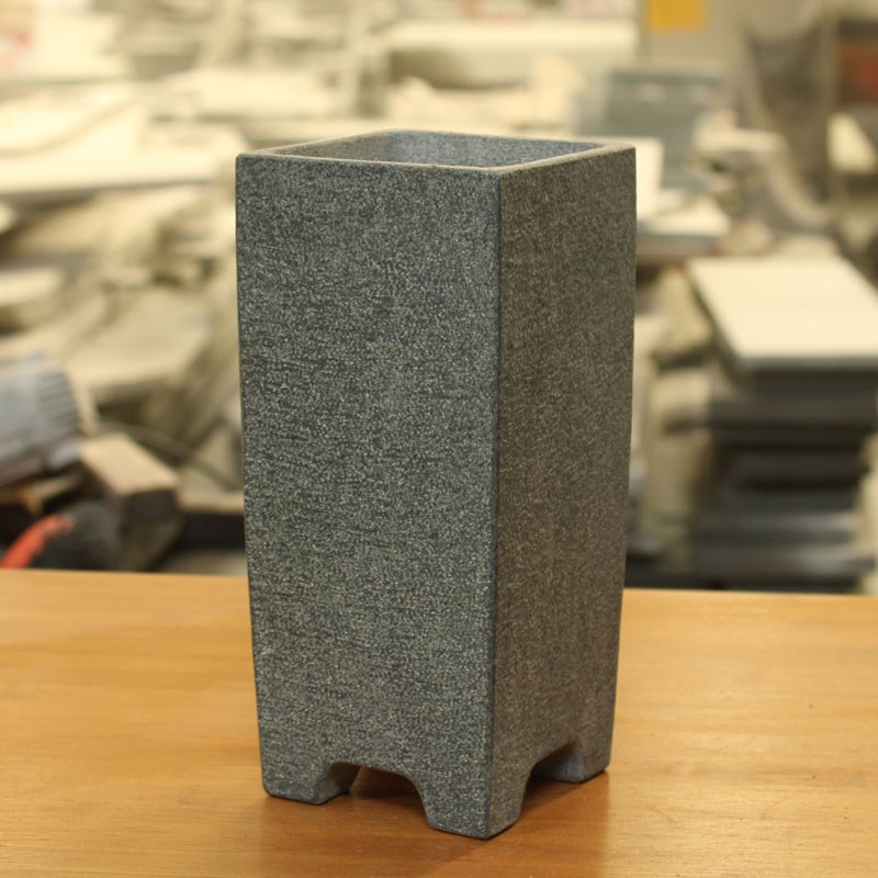 青石花盆底座石头盆栽室内绿植盆器台座简约盆景天然石材装饰石器