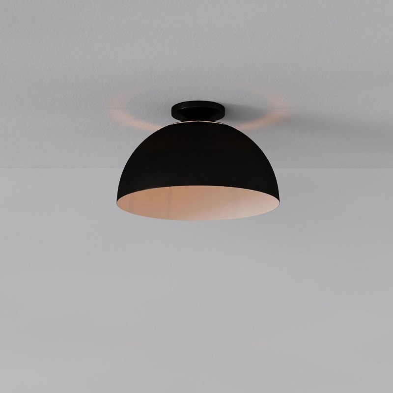 美式复古铁锅吸顶灯创意复古卧室灯简约餐厅玄关阳台灯个性书房灯