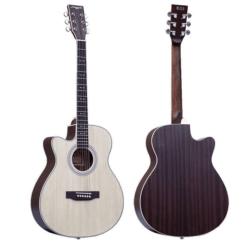 40寸41寸左手单板民谣吉他反手左撇子电箱吉他初学者