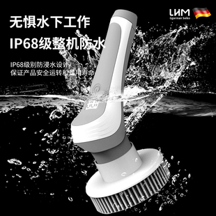 电动清洁刷多功能鱼缸刷伸缩防水清洗神器鱼缸鱼池长柄毛刷子