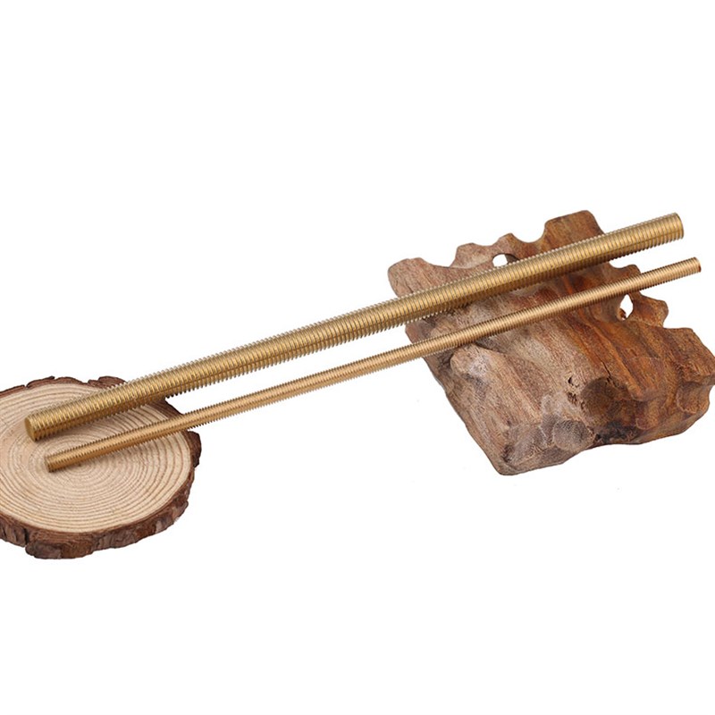 M2/M2.5/M3/M4/M5/M6-M20*250/500mm黄铜丝杆铜牙条铜螺丝杆全牙