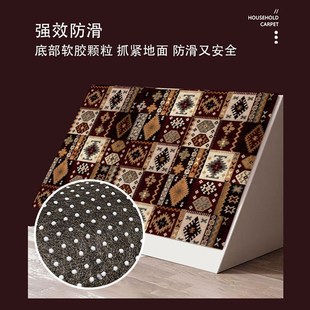 高端复古入户门地垫进门防滑玄关脚垫可裁剪家用地毯民族风脚踏垫