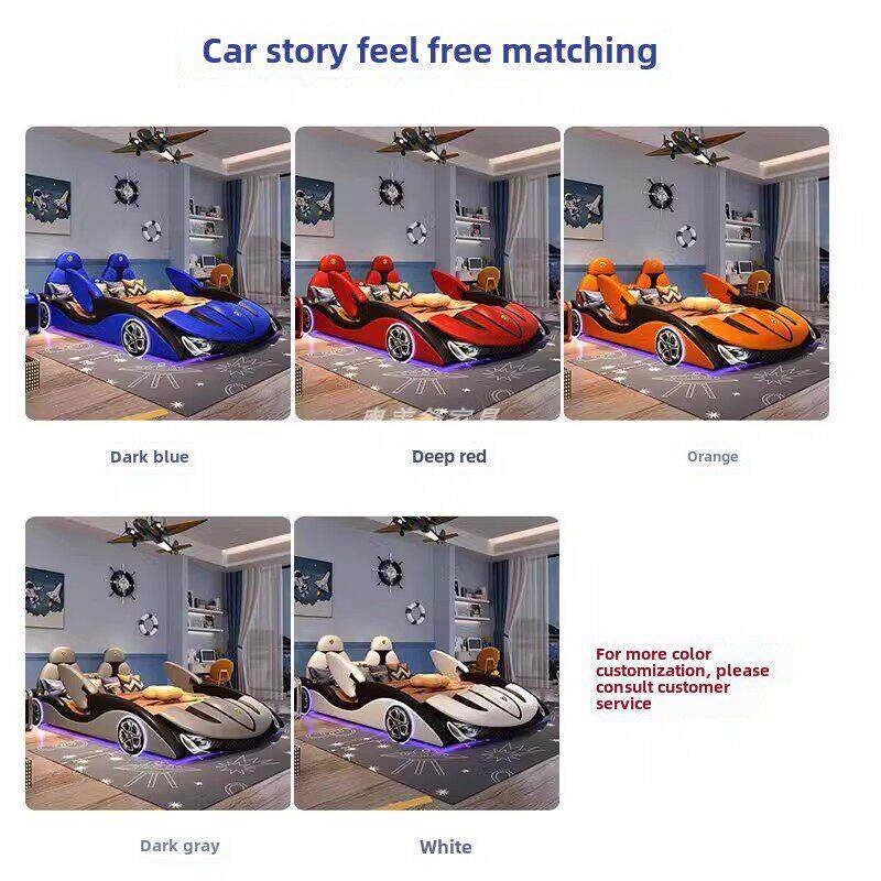 新款儿童床童车床童车床多功能运动型汽车床现代简单卡通单人床带 - tb56346468486出品