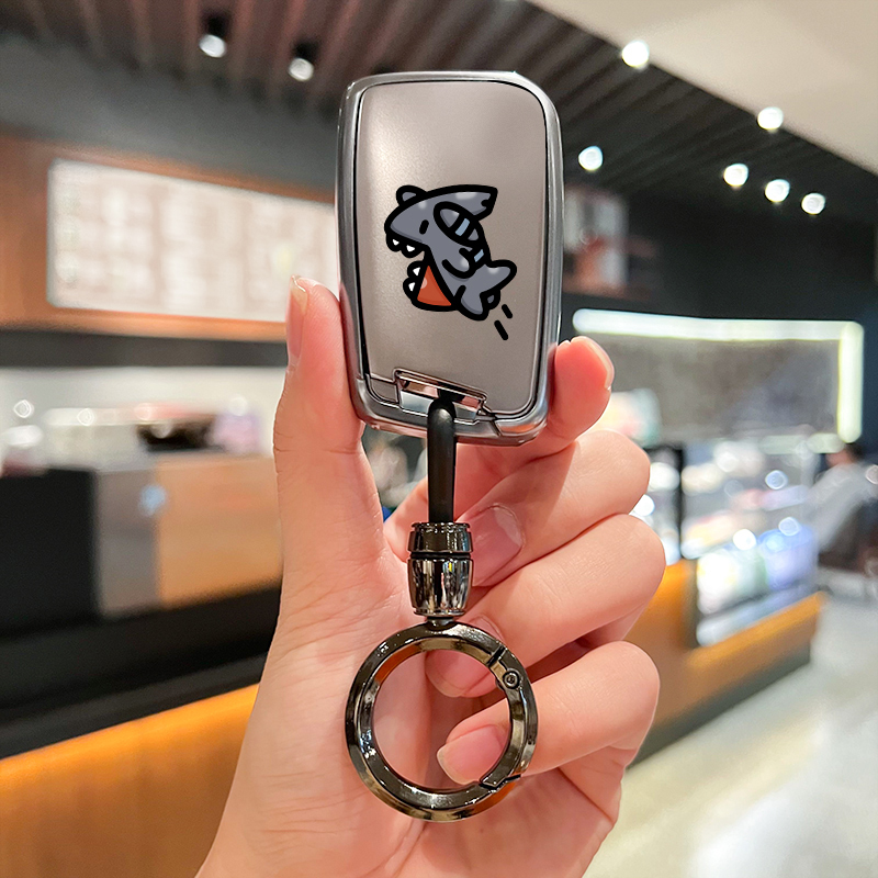 大众钥匙套【潮牌鲨鱼钛金色】