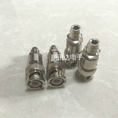 3.5mm孔转Q9 BNC同轴线 小三芯母转SDI公头 解码器音频线转接头