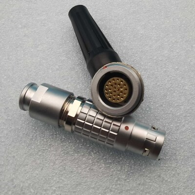 推拉自锁航空插头2B 26芯互换FGG+EGG.2B.326 26芯插头孔插座