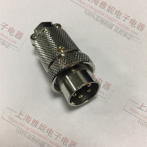 重强 GX18反装航空插头 插座 18MF-2芯3芯4芯5芯6芯开孔16mm法兰