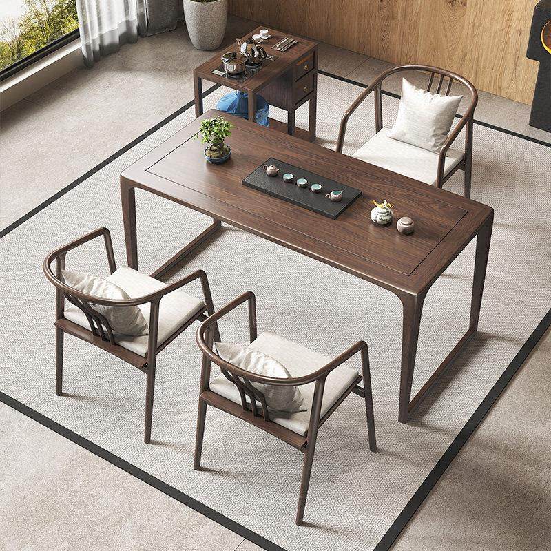 阳台实木茶桌椅组合新中式家用禅意茶台长方形原木小型泡茶桌,住宅家具,家用茶台/茶桌,淘宝优惠券,粉丝福利购,淘宝优惠卷