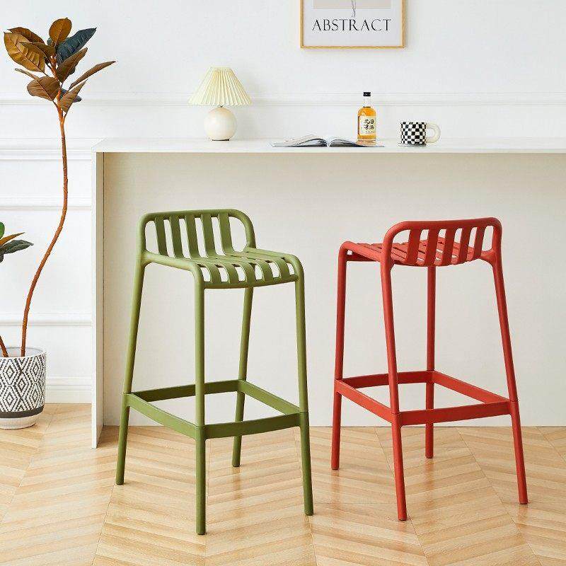 北欧塑料高脚椅小户型家用吧台椅网红设计师高椅子简约户外高凳子,住宅家具,家用高脚椅,淘宝优惠券,粉丝福利购,淘宝优惠卷