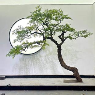 高端枫叶树仿真鸡爪槭羽毛枫仿真绿色植物室内造景楼梯橱窗装饰落