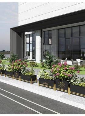 定做业铁艺花成品花箱露台阳台外摆隔断VDV池庭院户外花坛商街种