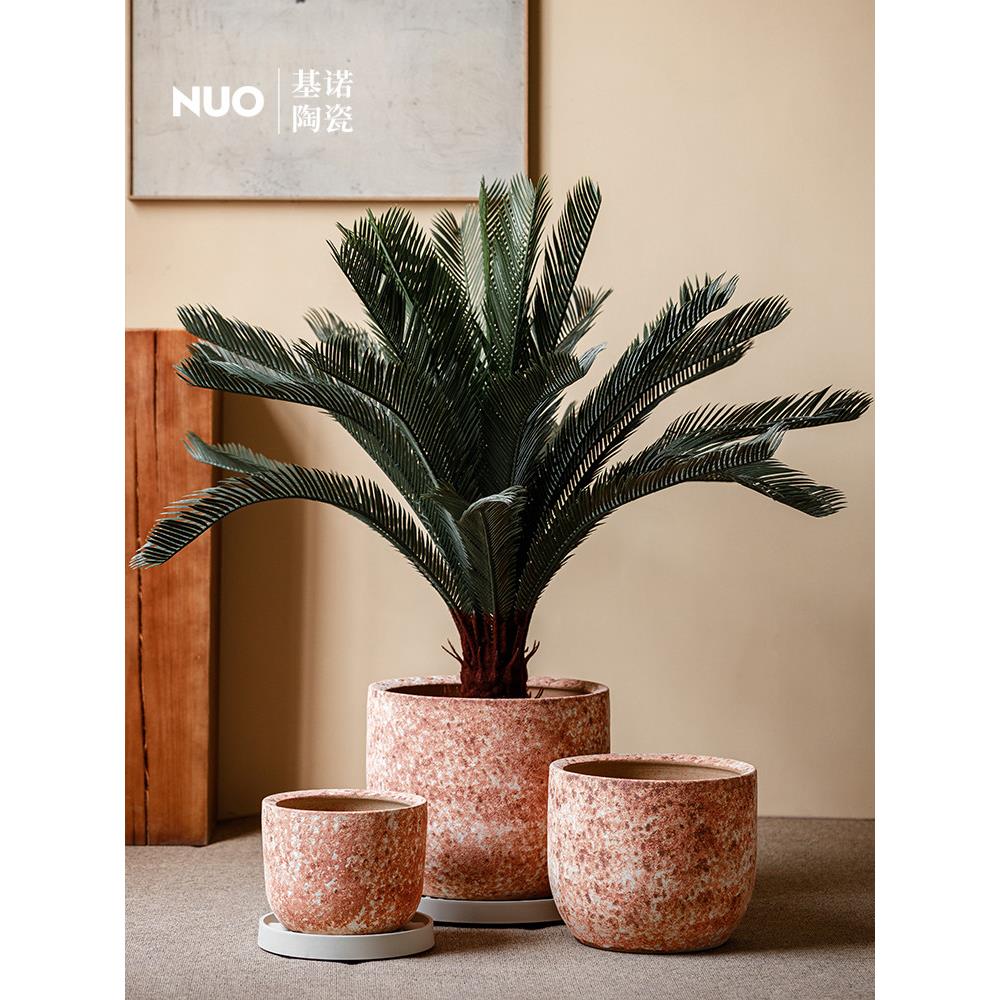 景德镇陶瓷花盆大口径云霞花盆0以上外庭院造景种树罐陶户陶3土陶