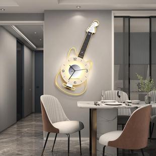网红挂钟家客厅2025新款艺术大钟表ty0854气用创意时墙钟壁灯挂表