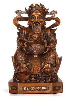 带来财和宝藏富聚宝盆厅文化财神品客装KMJ饰柜饰台门厅财神佛像
