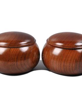 御雅木围MCV棋棋罐老枣酸木罐身整木制作大号围棋盒约直径1实55mm