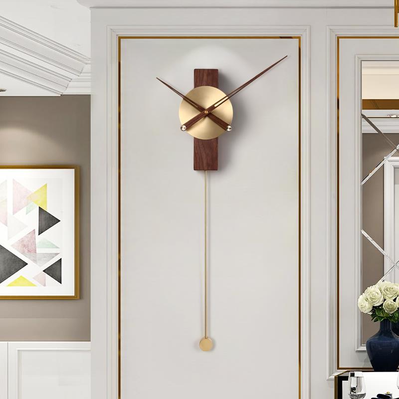 西班牙YM9102PP简钟表客意厅家用挂钟现简约挂墙时钟极轻奢北欧创