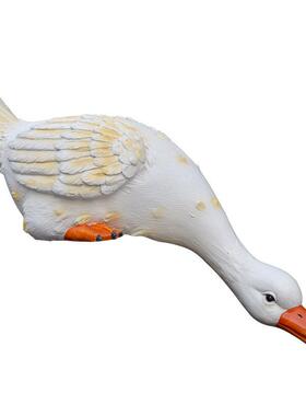 庭装饰院外户花园仿真动物鹅摆件园景观鸭子林雕塑别8306墅创意花