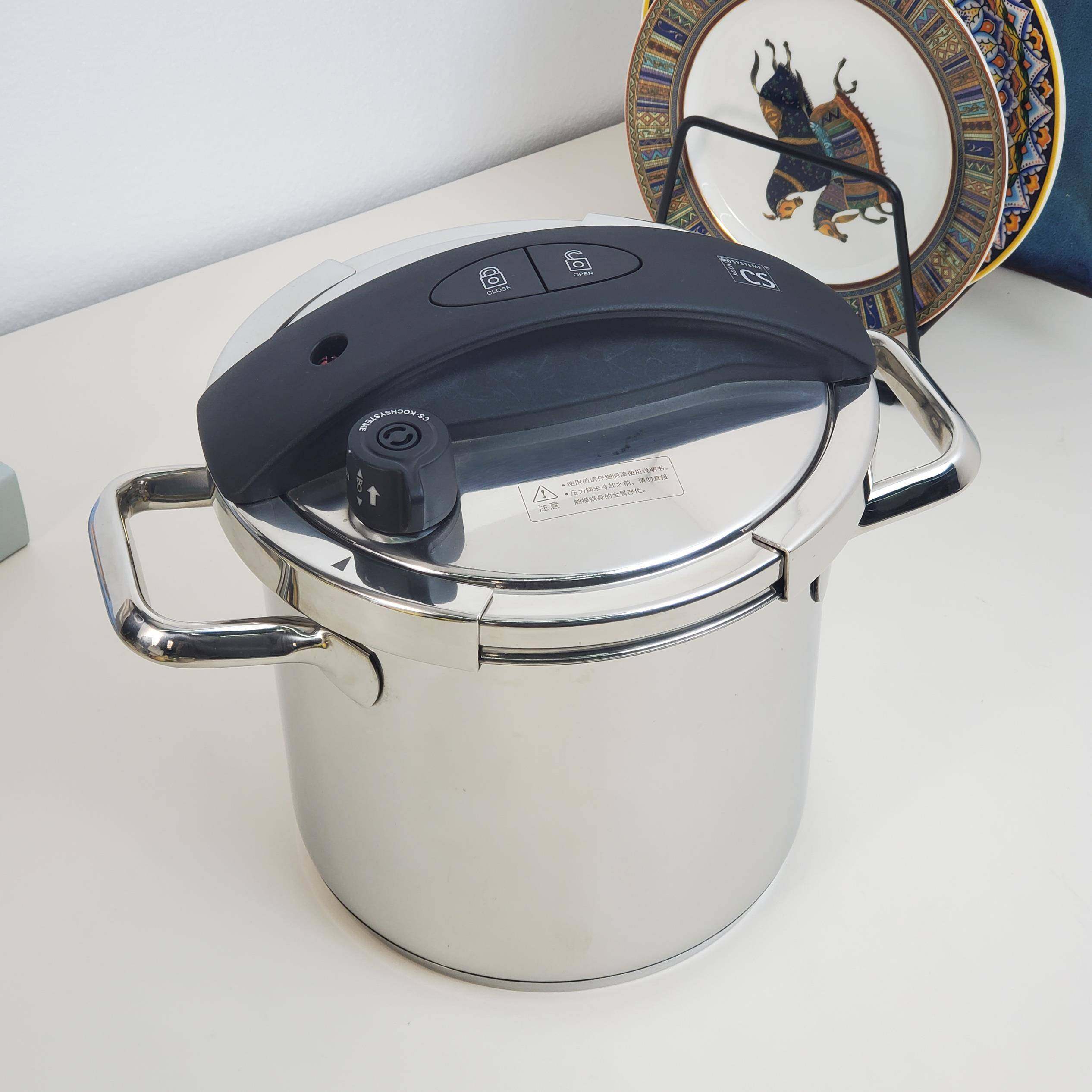 德系CS304汤不锈钢高压锅家用压锅煲炖锅燃气电炉通用力5 .5L