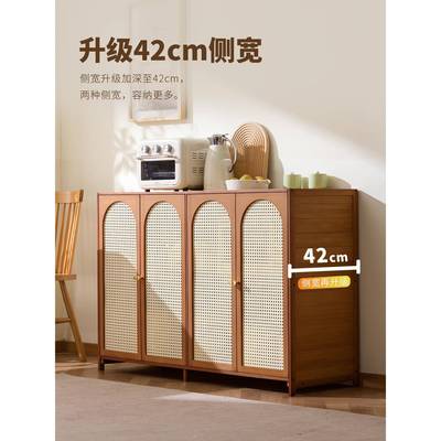 厨收房锅置工物架落地餐边切菜作台靠墙一体多层功能RBT纳储物橱