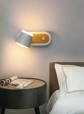 床头灯卧室书壁25857房读壁灯带开关酒厅店工程客阅房客背景墙可