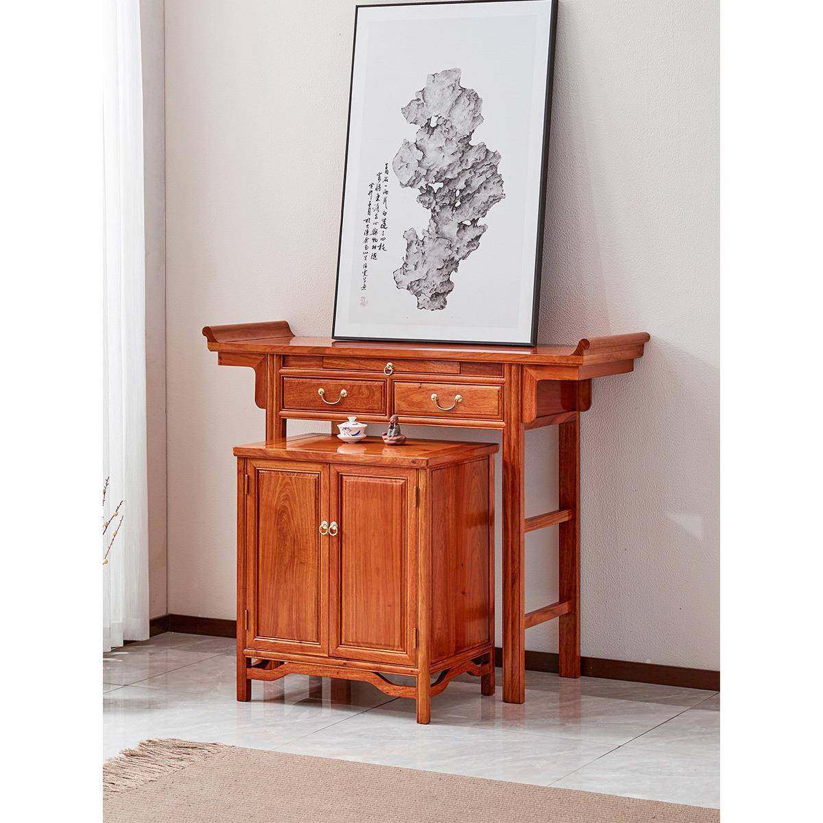 红木多功能桌地全实木家庭祭木坛简单中国桌刺猬红致敬存储17046,住宅家具,供桌,淘宝优惠券,粉丝福利购,淘宝优惠卷