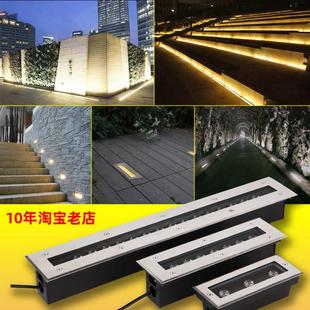 长方形条形地埋灯长条埋地LED嵌入式洗墙户外防水线条室外射灯