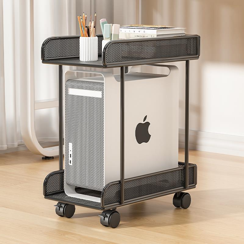 电脑主机托架桌下机箱放置架双层底座主机箱挂架悬挂式海景房托盘