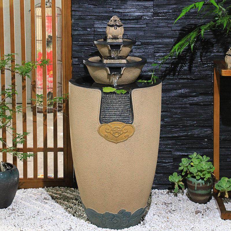 新中式流水摆件室内客厅电视柜旁循环水喷泉落地新居开业招财景观,家居饰品,流水摆件,淘宝优惠券,粉丝福利购,淘宝优惠卷