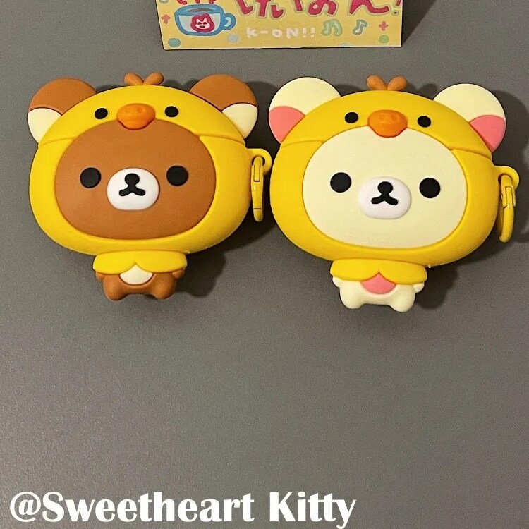雨柠可爱鼻孔鸡头套轻松熊适用airpods1/2代苹果无线耳机套pro/新3代苹果airpods pro第二代防摔保护套