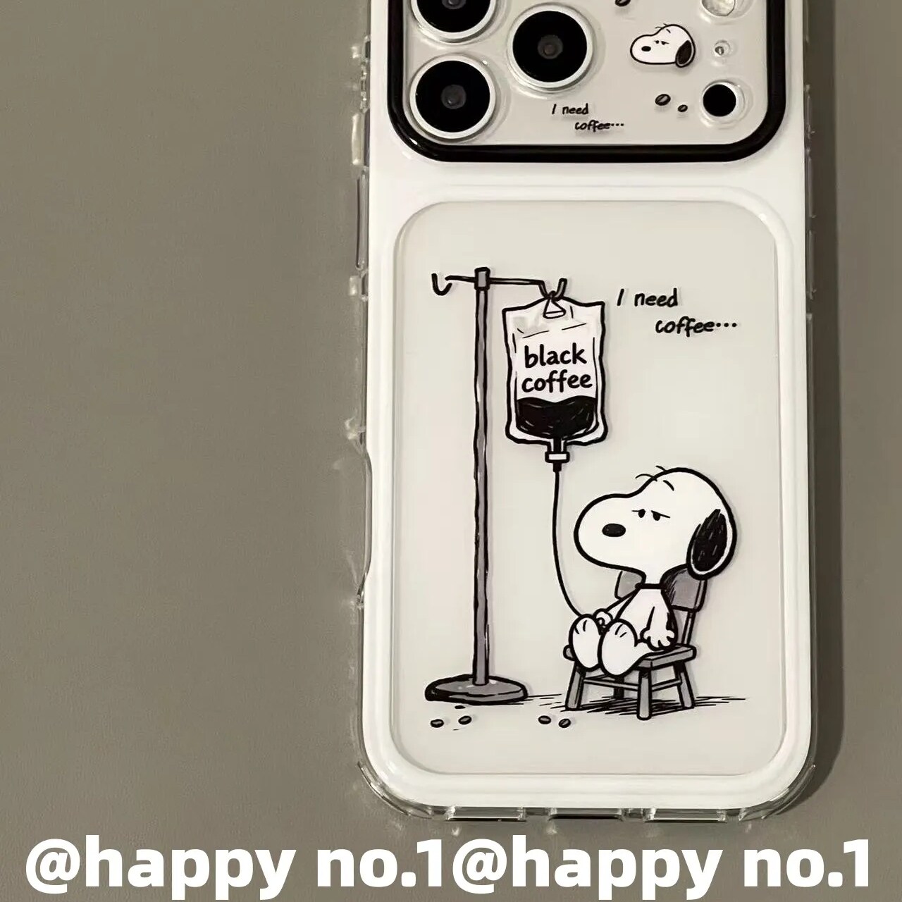 雨柠复古黑白油画吊瓶史努比适用iPhone18新款苹果17手机壳16日韩卡通可爱个性创意15防摔保护套
