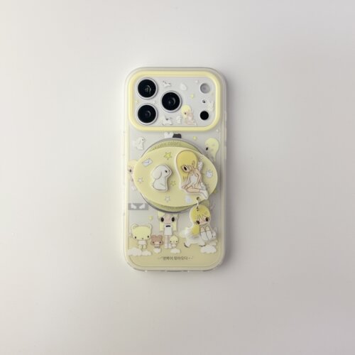 雨柠少女心黄发秋秋磁吸二合一适用苹果17promax手机壳iphone16新款15pro女款14pm全包保护壳