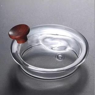 煮茶壶通用配件玻璃杯盖内胆玻璃茶漏过滤带盖烧水壶侧把壶冲茶器