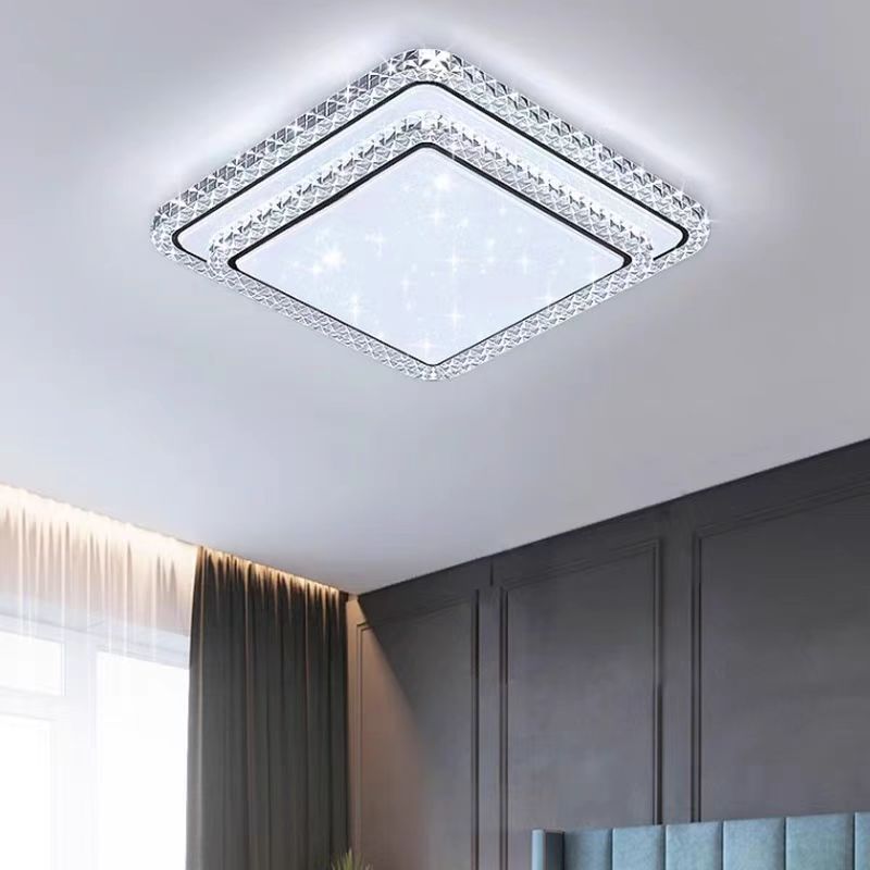 水晶吸顶灯简约大气加亮客厅卧室书房全屋套餐led灯具轻奢大灯