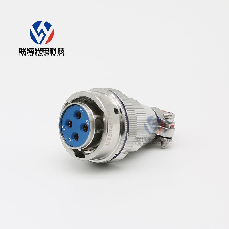 XCD系列 圆形连接器XCD22T4K1P40 Z1P40 4芯 航空插头 插座接插件