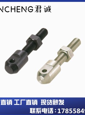 SRC-R40单头链条连接杆零件钢制发黑SRC-L50/60/80-M5/M6/M8/M10
