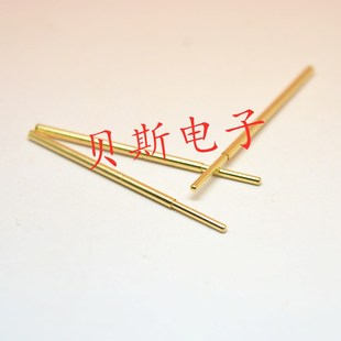 1.0MM测试顶针 镀金头测试针PAM75 探针 弹簧针 直上圆头